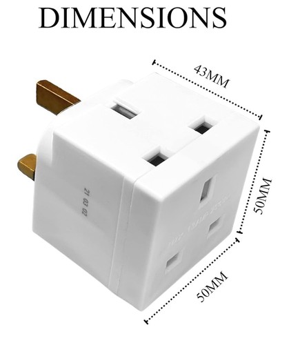 Double plug adapter - double,