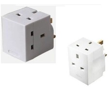 3 WAY ADAPTOR 3 PIN MAINS