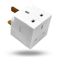 Two Way Double Plug Adapter