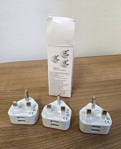 Pack 3 pin plug - 3, us