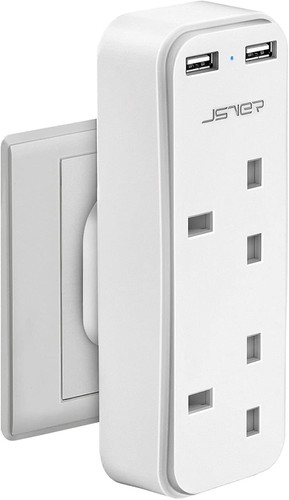 Double plug adaptor way - double, 2