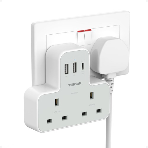 Tessan plug adapter with usb - 3,