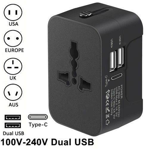 Universal travel adapter eu - travel, uk