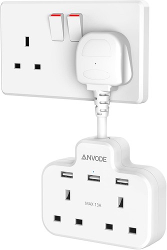 Double plug adaptor with - adaptor,