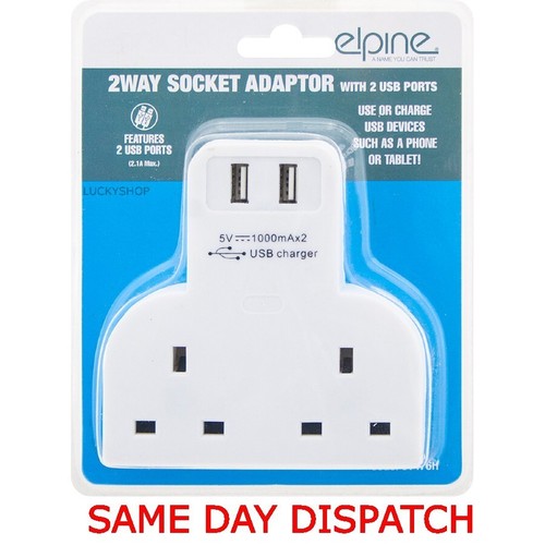 Double socket switch plug - double,