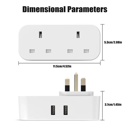 Double plug adaptor - adaptor, 2