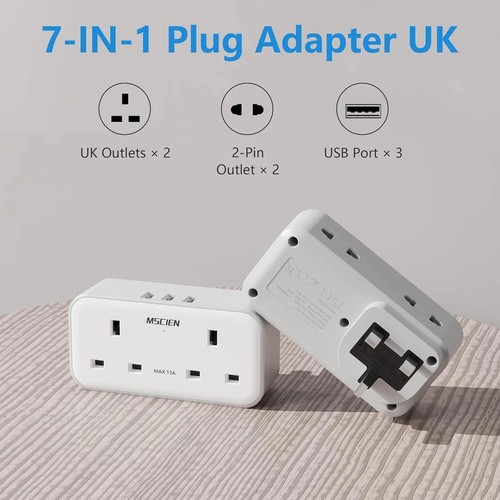 Mscien double plug adapter - mscien,