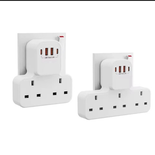 Double plug extension socket - plug,