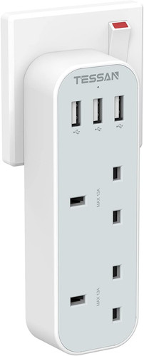 Tessan double plug adaptor - double,