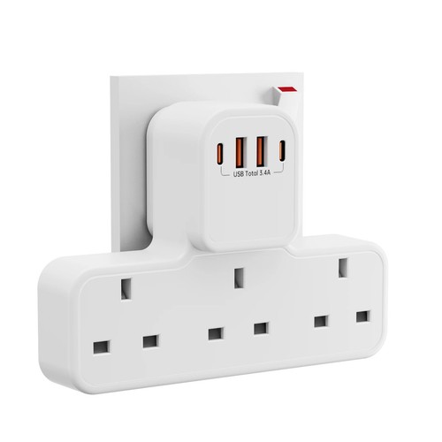 Double plug extension socket - extension,